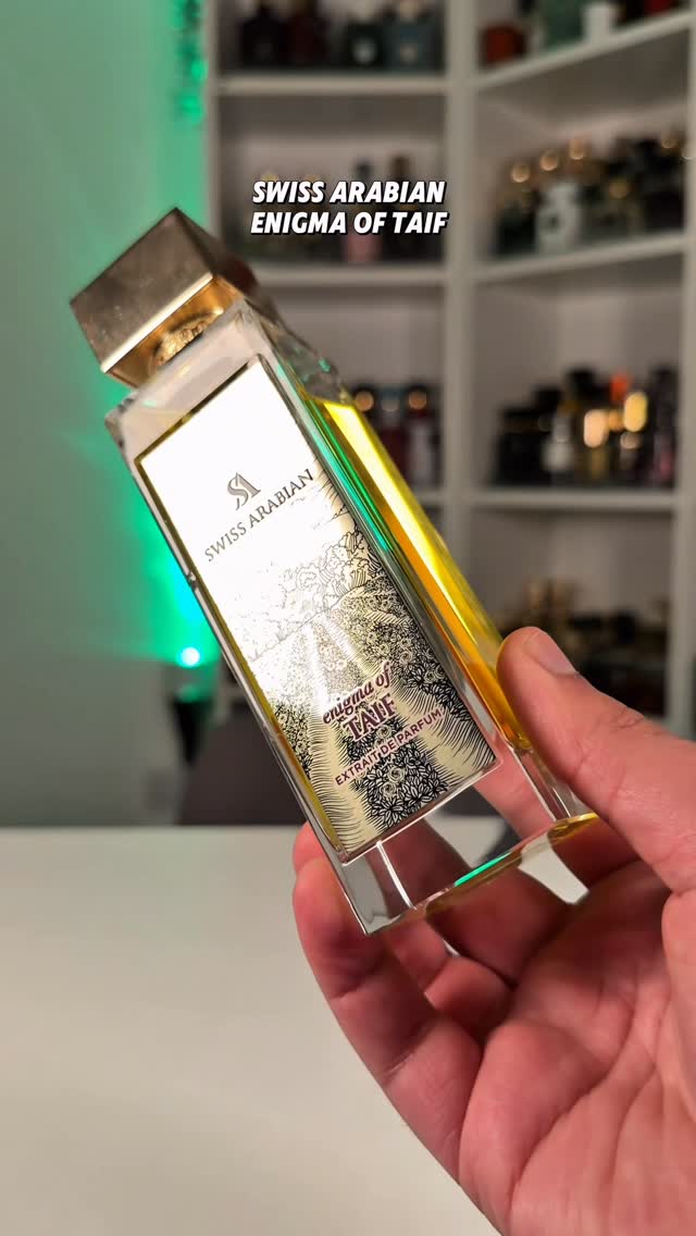 Instagram post by @rishi_j7 for Swiss Arabian. Caption reads: [...] also say that Enigma of Taif from Swiss....