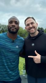Instagram post by @thefightdisciples for RDX Sports. Caption reads: Our Leon Edwards interview in association with....