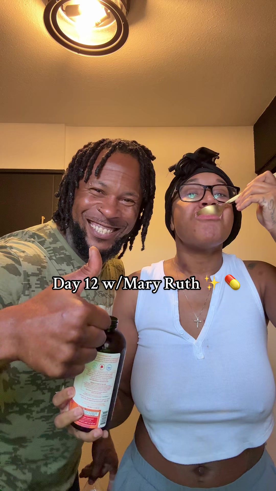 TikTok post by @restrictedatmm for MaryRuth Organics. Caption reads: And we’re back!! 🤣Day 12 @MaryRuth's....