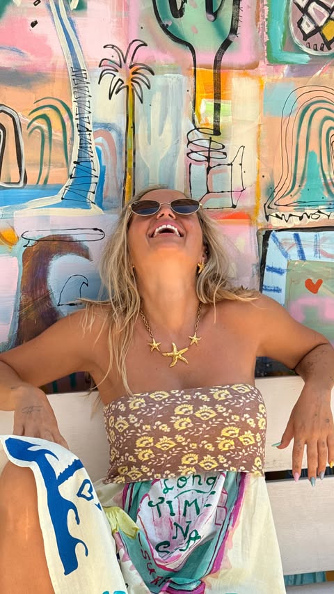 Instagram post by @ellymiles for Holafly. Caption reads: [...] stressful haha 😭 And - unnecessary. Holafly....