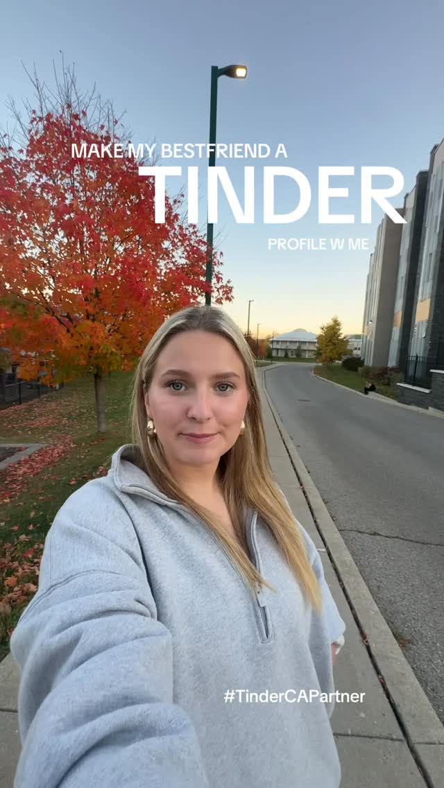 Instagram post by @haleymjackman for Tinder. Caption reads: Getting my best friend cuffed up on Tinder❤️‍🔥....