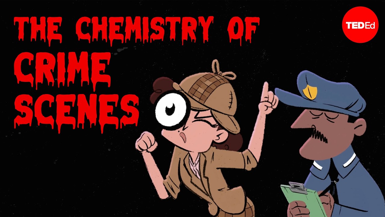 YouTube post by @TEDEd for Brilliant.org. Caption reads: How did detectives solve the case of the bloody....