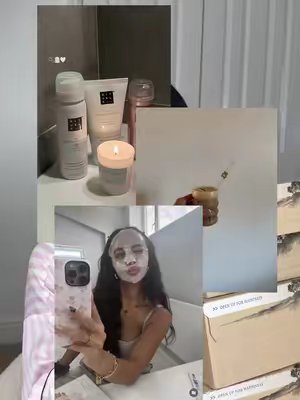 TikTok post by @melisssajonesss for Rituals. Caption reads: @Rituals Cosmetics UK 🕯️🏹 #haul #unboxing [...].