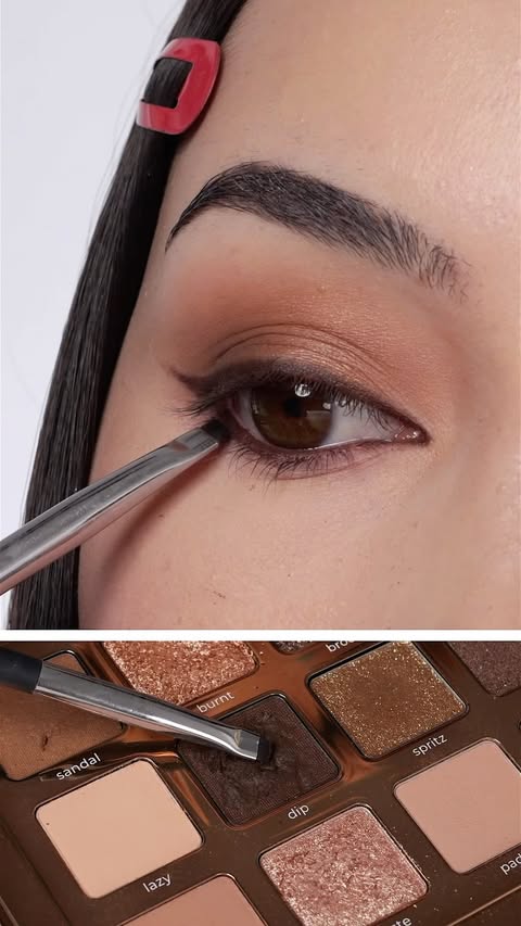 Instagram post by @ashleykaylamakeup for Natasha Denona Beauty. Caption reads: [...] out eyeshadow look using the....