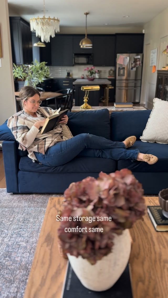 Instagram post by @the_things_we_built for Lovesac. Caption reads: I had no idea these existed!

Peep the storage....