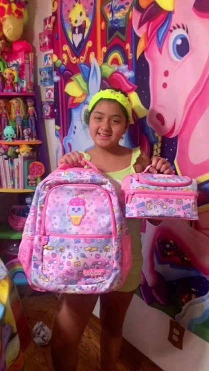 Instagram post by @therainbowfamilyfun for Kawaii Box. Caption reads: [...] unboxing the most kawaii package from....