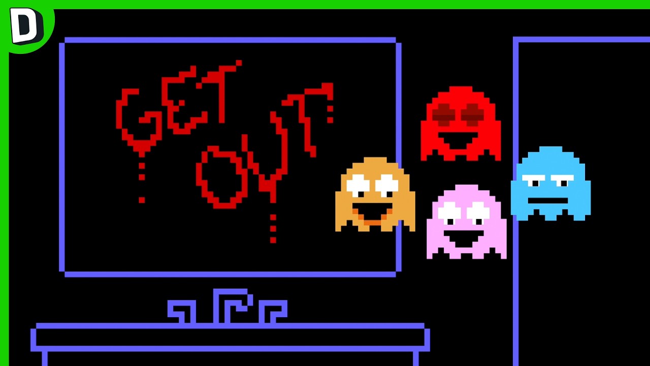 YouTube post by @dorkly for Eldorado. Caption reads: Pac-Mans Ghosts Get Their Revenge (It goes wrong).