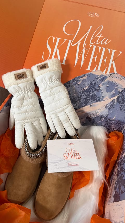 Instagram post by @kylashaii for UGG. Caption reads: [...] comingggggggg 👀👀👀👀 

@ultabeauty x @ugg....