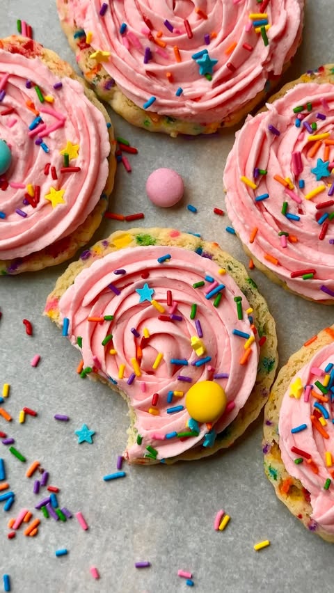 Instagram post by @eatatmaudes for Fancy Sprinkles. Caption reads: [...] and sprinkle-packed thanks to....