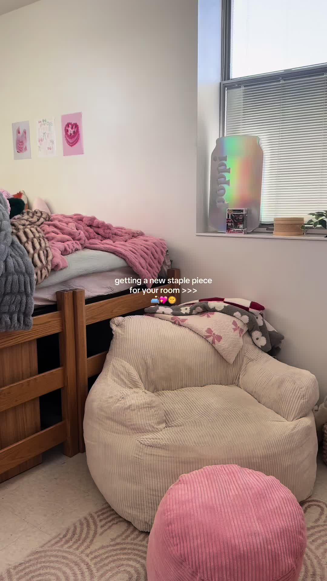 TikTok post by @peyton.koch for MAXYOYO HOME. Caption reads: i LOVE it so far 🤭🤍🛋️ @MAXYOYO  so easy to put....