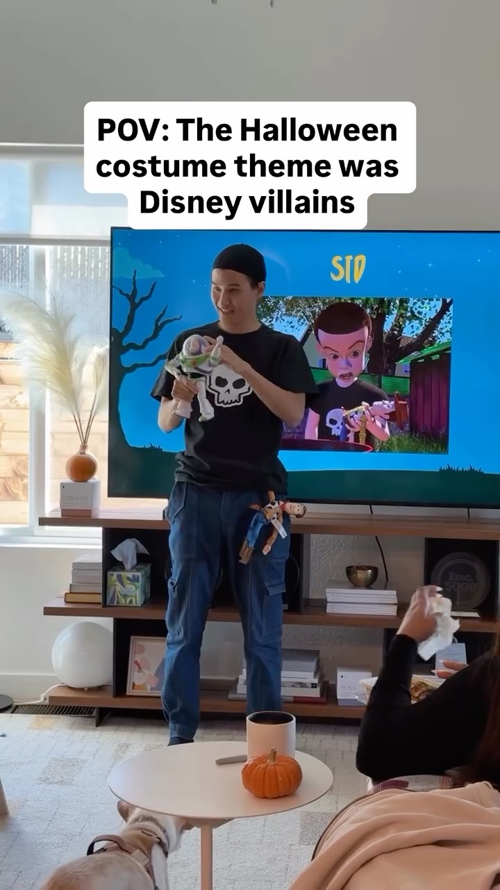 Instagram post by @brianchung for Alabaster Co. Caption reads: 🎃Which costume won? It’s Halloween at the....