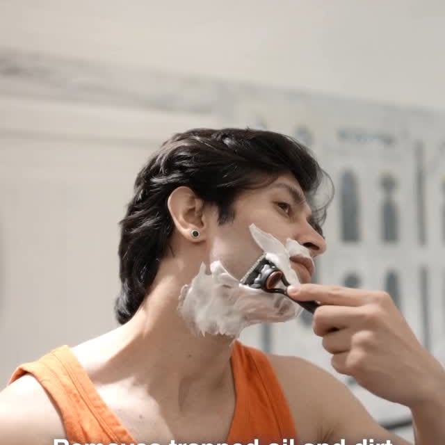 Instagram post by @official_ryan_09 for Gillette. Caption reads: My skincare routine isn’t complete without my ....
