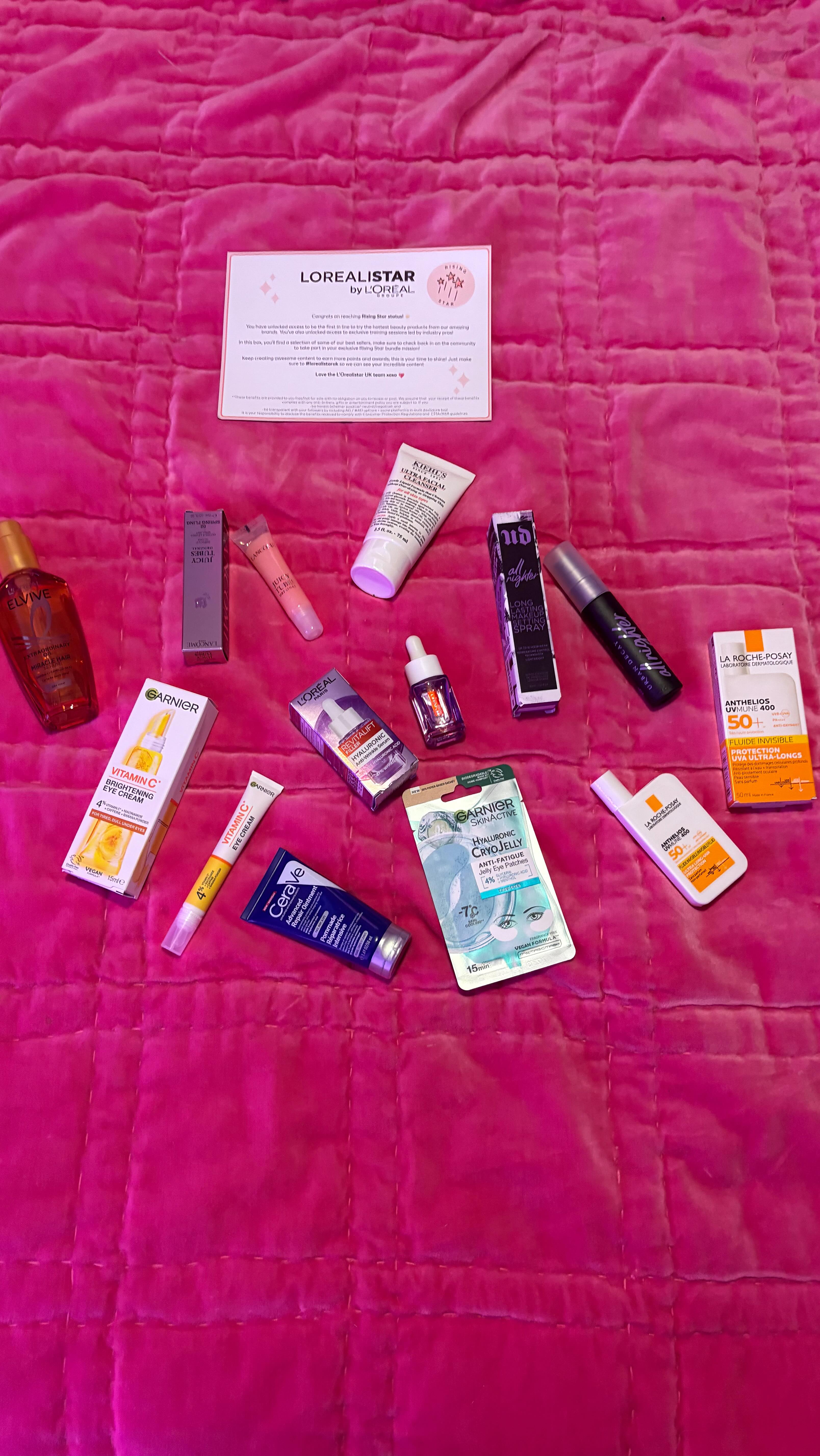 Instagram post by @aggielang for BEAUTY BAY. Caption reads: Ad| @lorealukandireland @lorealpro @lorealparis....