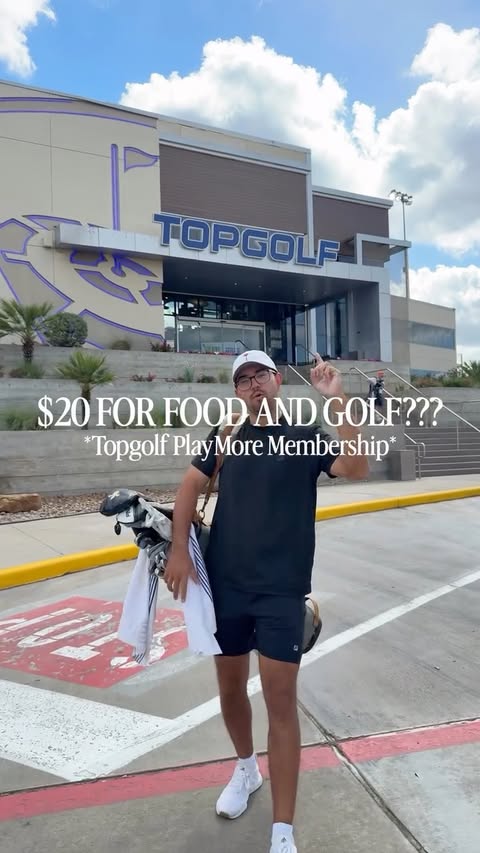 Instagram post by @midamgolfer for Topgolf. Caption reads: Had to check out the NEW Topgolf PlayMore....