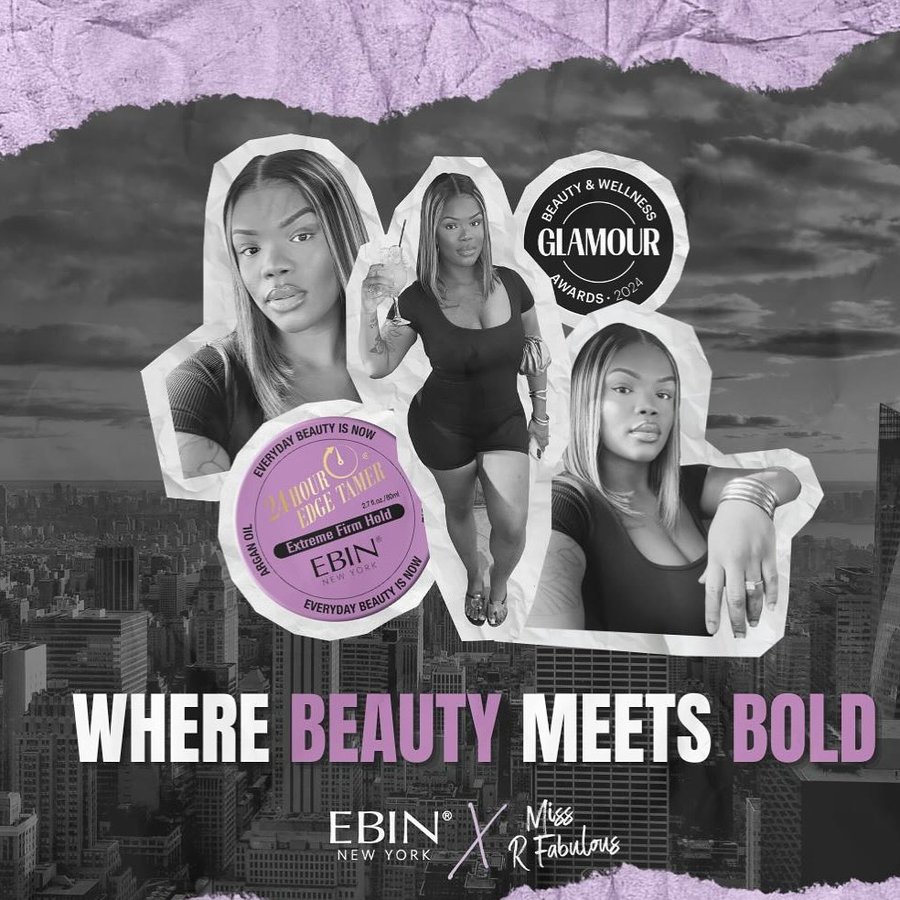 Instagram post by @_1missrfabulous for Ebin New York. Caption reads: EBIN NEW YORK X MISSRFABULOUS 💜 I am now an [...].