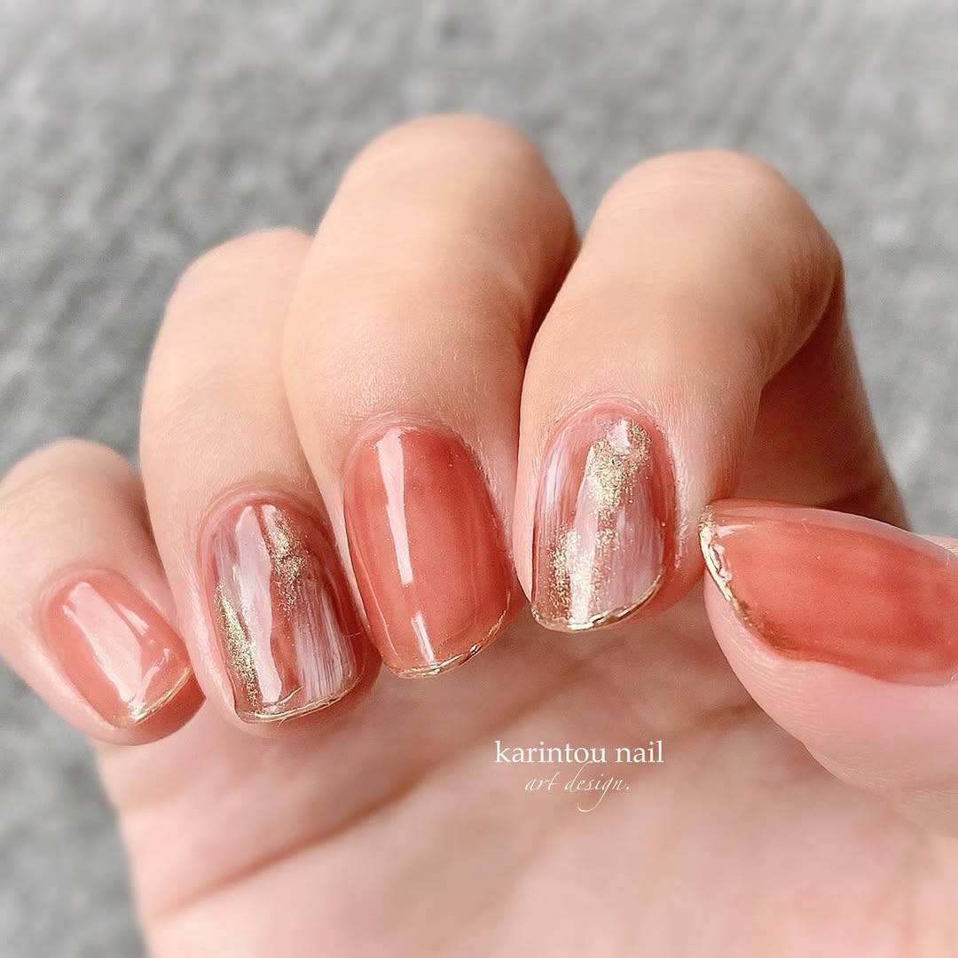 Instagram post by @karintou_nail for Gel Me1. Caption reads: 2021.8.21＊-Gel nail- ⁡ Gel Me1( @gelme1....