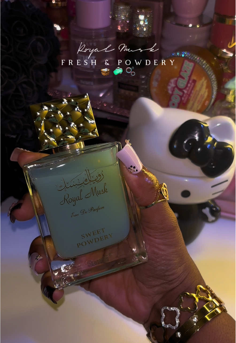 TikTok post by @deyj_loaf for Intense Oud. Caption reads: [...] more powdery scents like this! 😍 @Intense....