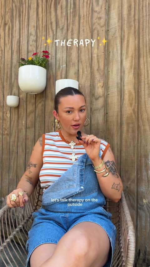 Instagram post by @lanaraestyle for BetterHelp. Caption reads: [...] in therapy, check out @betterhelp #ad....