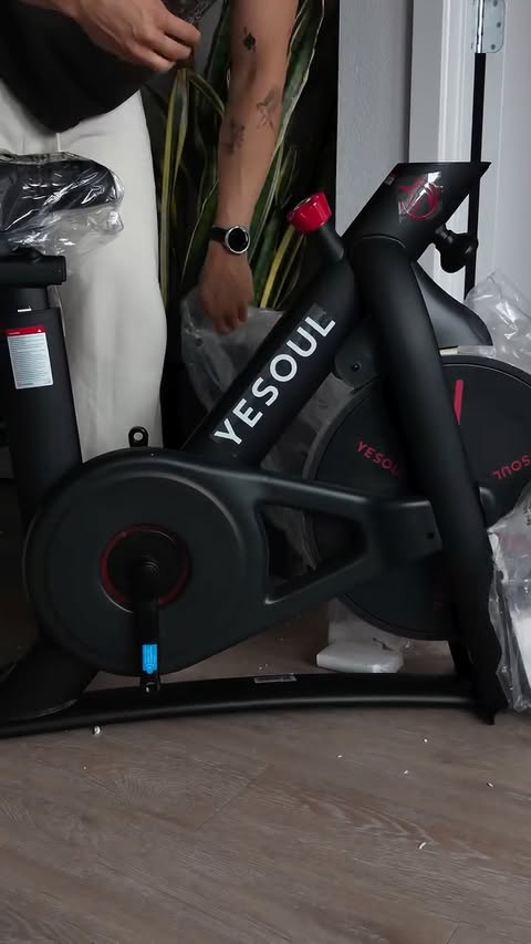 Instagram post by @wellnessbyryan for YESOUL FITNESS. Caption reads: [...] Yesoul J1M Recumbent Bike....