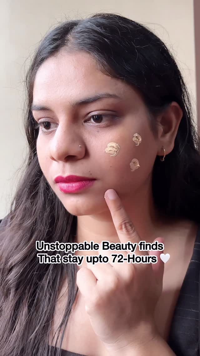 Instagram post by @pandeyshruti06 for MyGlamm. Caption reads: ✨ Unlock your festive glam with the luxe touch of....