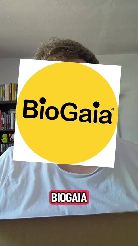 Instagram post by @greggfriedrice for BioGaia. Caption reads: Thanks @biogaiauk from all the bacteria in my....