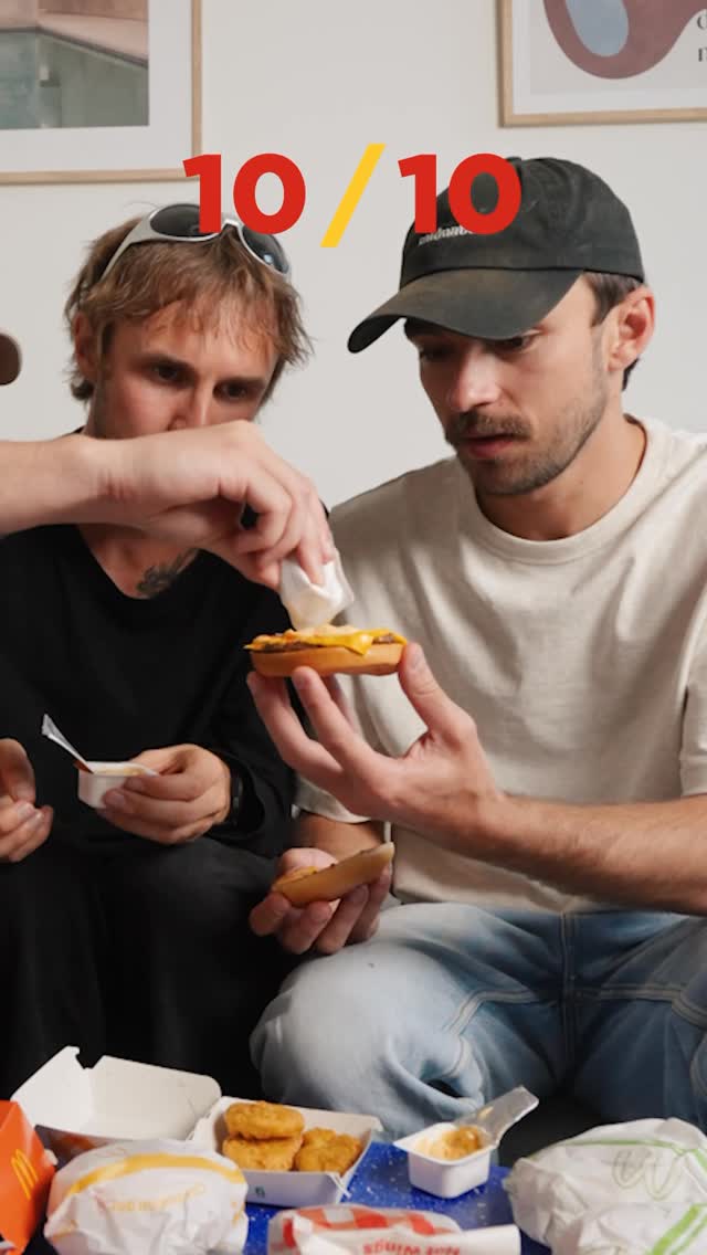 Instagram post by @officialrmm for McDonald's Sverige. Caption reads: Otroliga nyheter från McDonald’s! De har släppt....