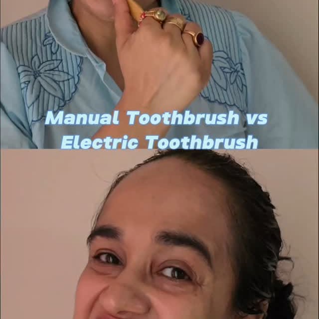 Instagram post by @mansikhannadua9 for Oral-B. Caption reads: Say hello to the Oral-B iO3 – where smart....