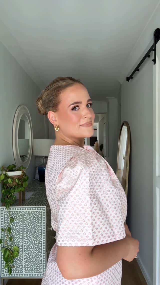 Instagram post by @meet.the.mackenzies for Petalandpup. Caption reads: [...] is called the Marlene Mini dress from....