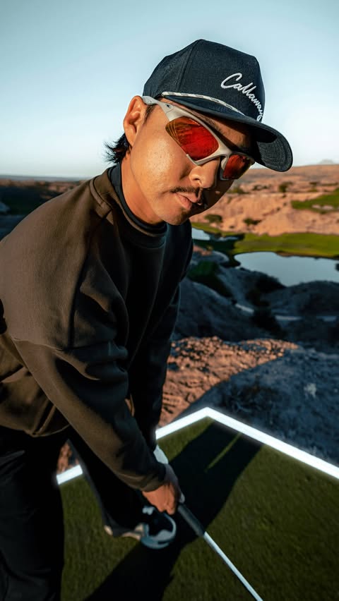 Instagram post by @teamswish for Oakley. Caption reads: [...] in it. A NEW COURSE IS CALLING. #TeamOakley....