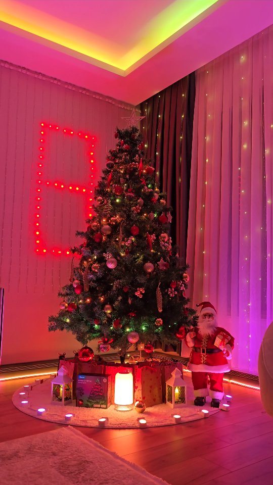 Instagram post by @kaptanmemotv for Govee. Caption reads: Happy New Year . Welcome 2025 with Govee 🎄🎊🪄....