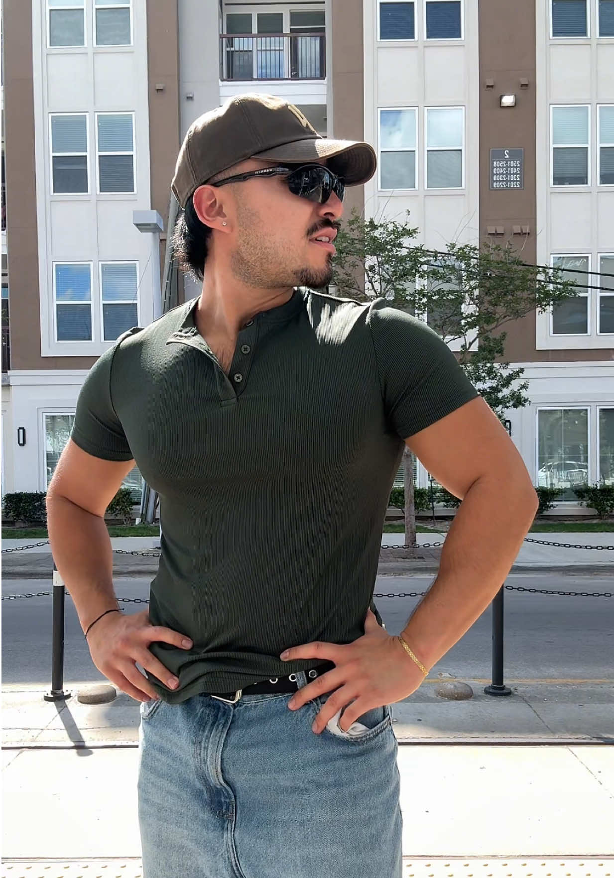 TikTok post by @john__g for JMIERR. Caption reads: My OOTD from yesterday 🙂‍↕️ @jmierr got me right....