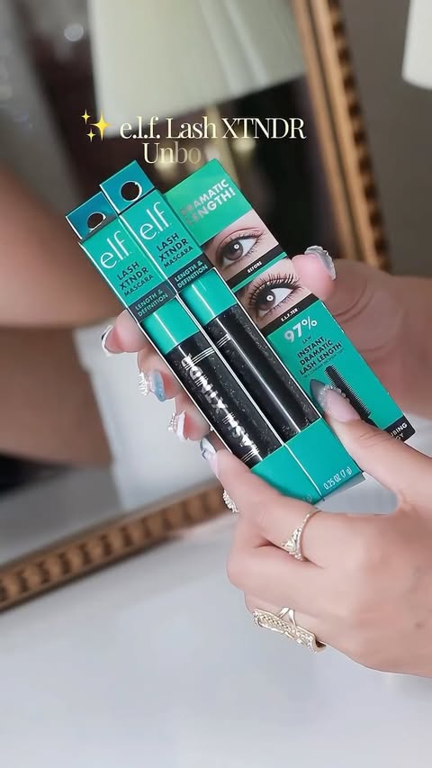 Instagram post by @makeupglamlu for e.l.f. Cosmetics and Skincare. Caption reads: Gifted by e.l.f. Cosmetics 💚 Unboxing the new....