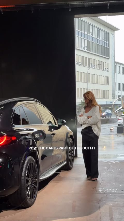 Instagram post by @larissajeannew for Mercedes-Benz. Caption reads: @mercedesbenz_switzerland said here’s your new....