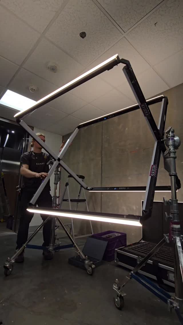 Instagram post by @de_con for Aputure. Caption reads: @aputure.lighting infinibars, You did [...].