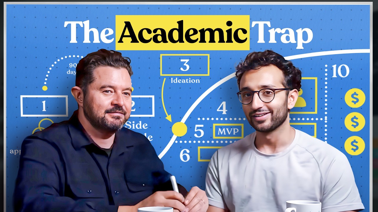 YouTube post by @aliabdaal for HubSpot. Caption reads: How I Would Build A Business in 2026 (If I had to....