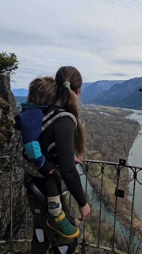 Instagram post by @letstalkbabywearing for Hypershell. Caption reads: I really wanted to test this out on a lot of....