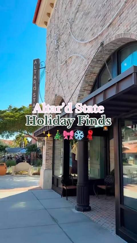 Instagram post by @lyss.kostrzewa for Altar'd State. Caption reads: Tag someone you want to go holiday shopping with....