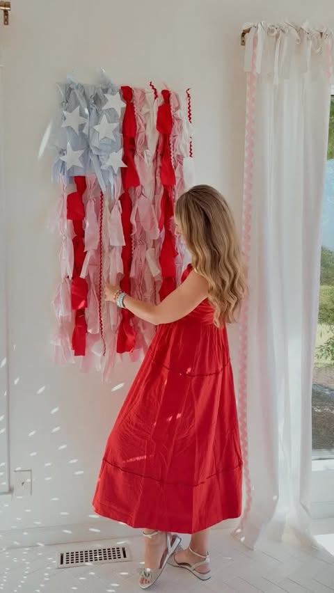 Instagram post by @calicasablanca for Michaels Stores. Caption reads: [...] 🎀🇺🇸 I got all my supplies from....