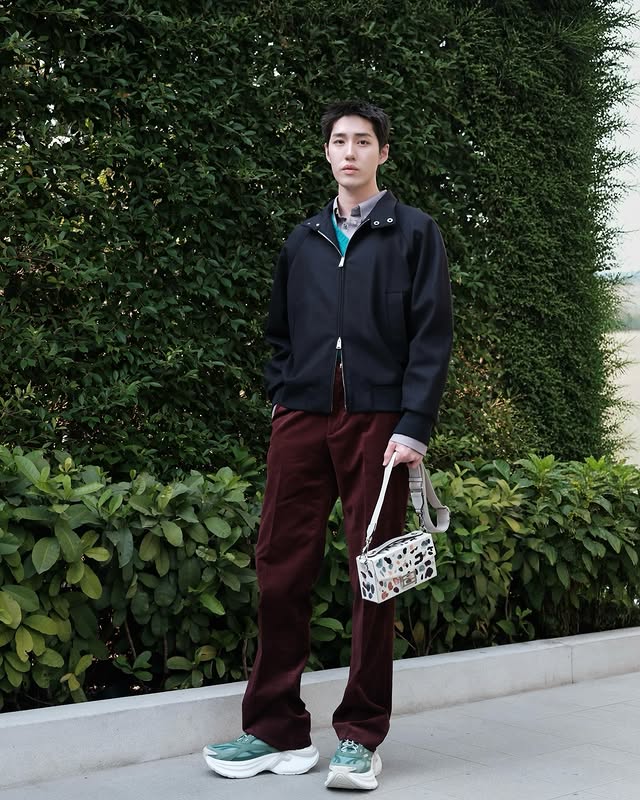 Instagram post by @thanapob_lee for Fendi. Caption reads: The art of being composed and undone....