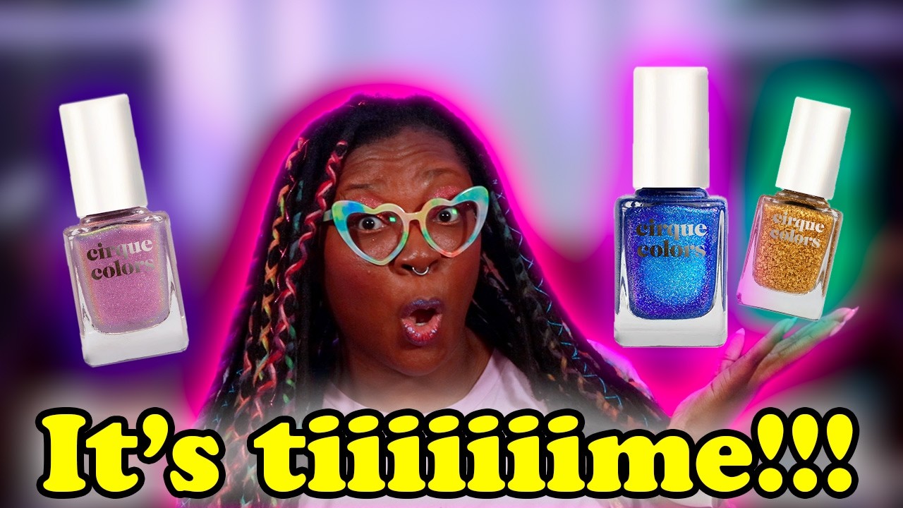 YouTube post by @NicoleLovesNails for Beyond Polish. Caption reads: The BEST Polishes To Get During The Cirque Colors....