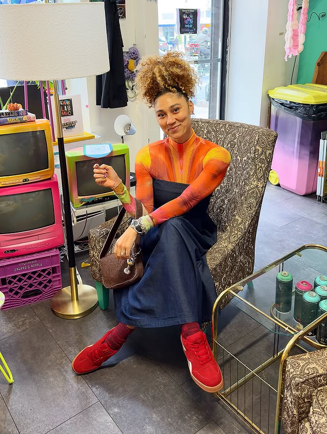 Instagram post by @allymisslove for TJ Maxx. Caption reads: [...] parties ➝ errands 🦋

Dressing with @tjmaxx....