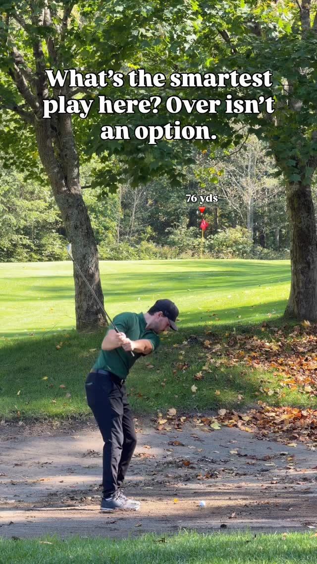 Instagram post by @michaelcaan for VICE GOLF. Caption reads: I made this shot look so much easier than it was......