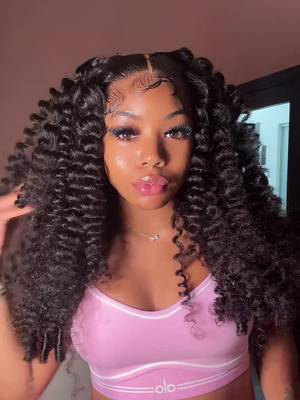 TikTok post by @destinyaniaha for Lemoda Hair. Caption reads: [...] 28 Inches, Wand curls 🎀 Hair from @Lemoda....