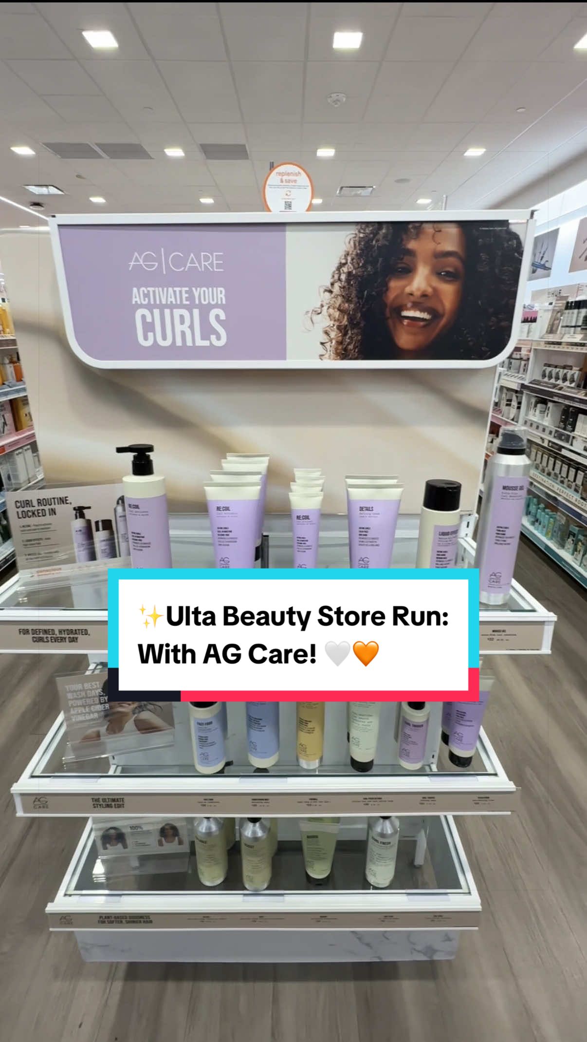 TikTok post by @beeanca_curls_beauty for Israel Police (Arabic). Caption reads: #ad Heading to Ulta ASAP to pick up my fav curl....