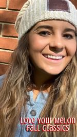 Instagram post by @autumn_lee96 for Love Your Melon. Caption reads: [...] time to try out a new beanie from Love Your....