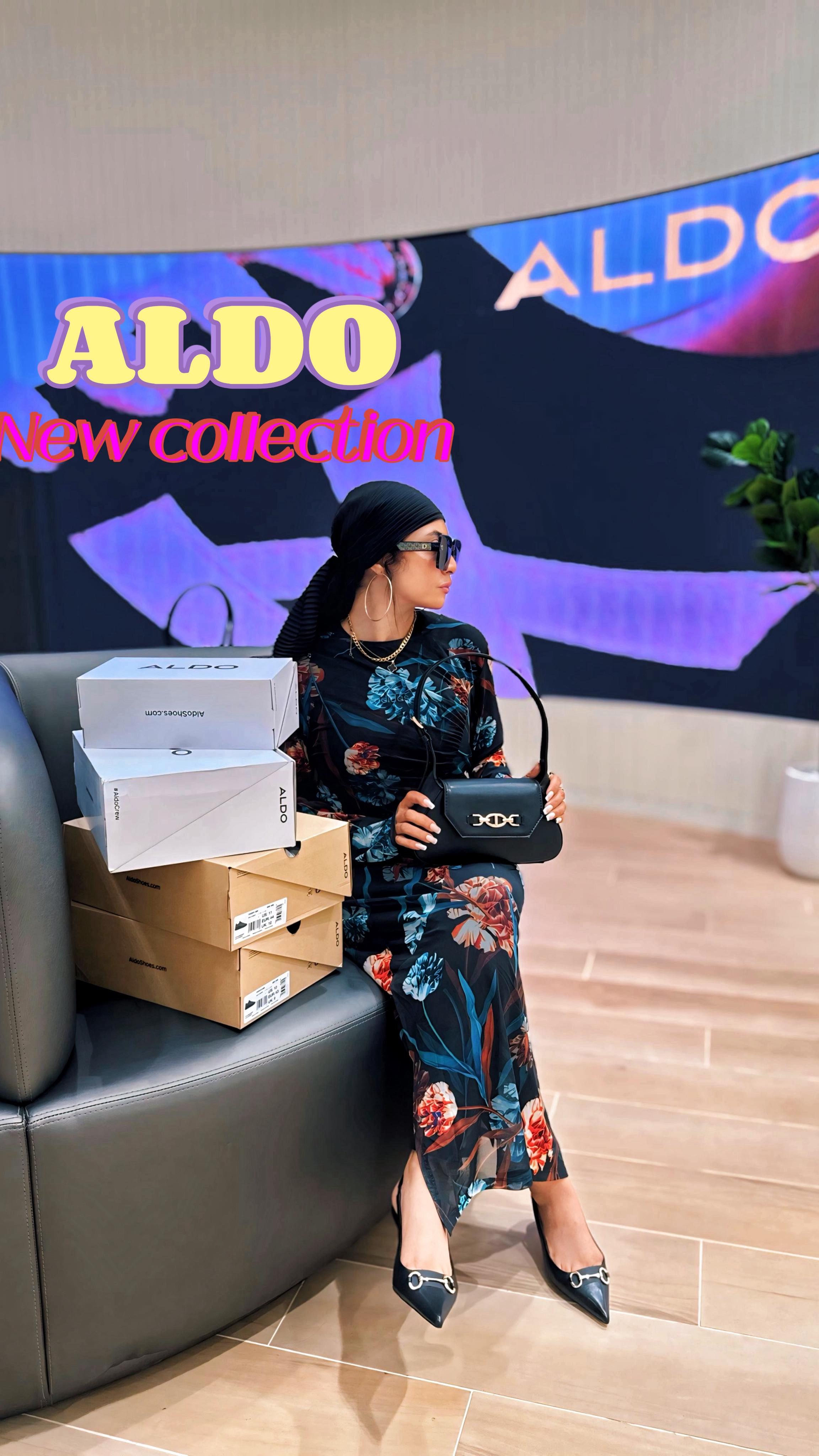 Instagram post by @randa_shita for ALDO Shoes. Caption reads: I’m stepping into the new season with bold style....