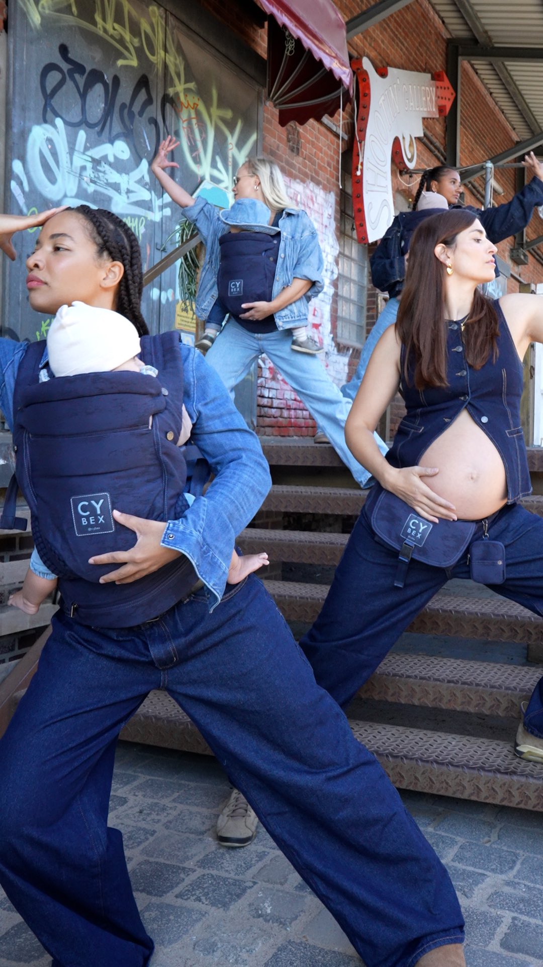 Instagram post by @maikemohr for CYBEX. Caption reads: ad | the CYBEX Rebellious Luxury collection seems....