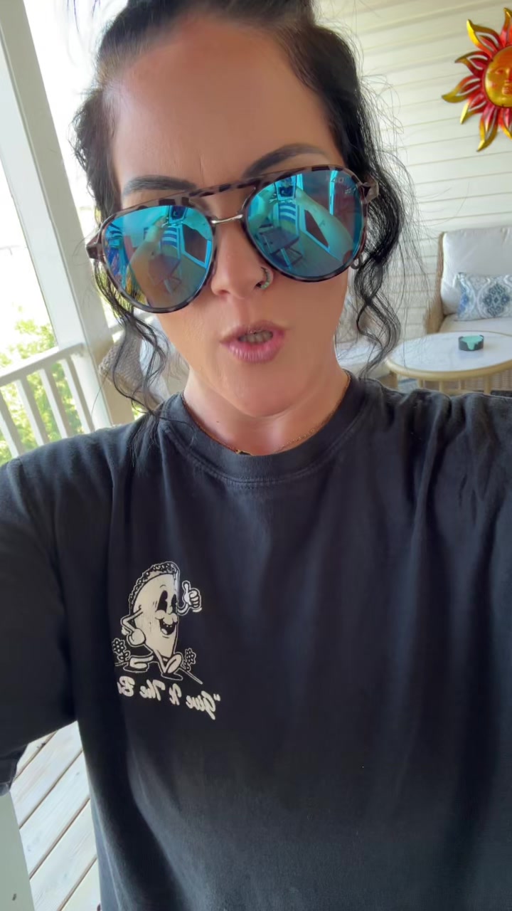 TikTok post by @ljsanders2021 for Dax Eyewear. Caption reads: My new summer shades !!  @Dax Eyewear #sunglasses....