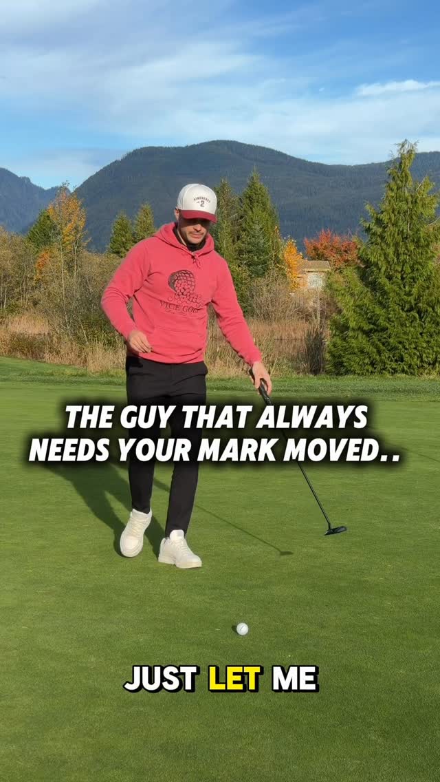 Instagram post by @michaelcaan for VICE GOLF. Caption reads: I’ve honestly had this exact scenario play out in....