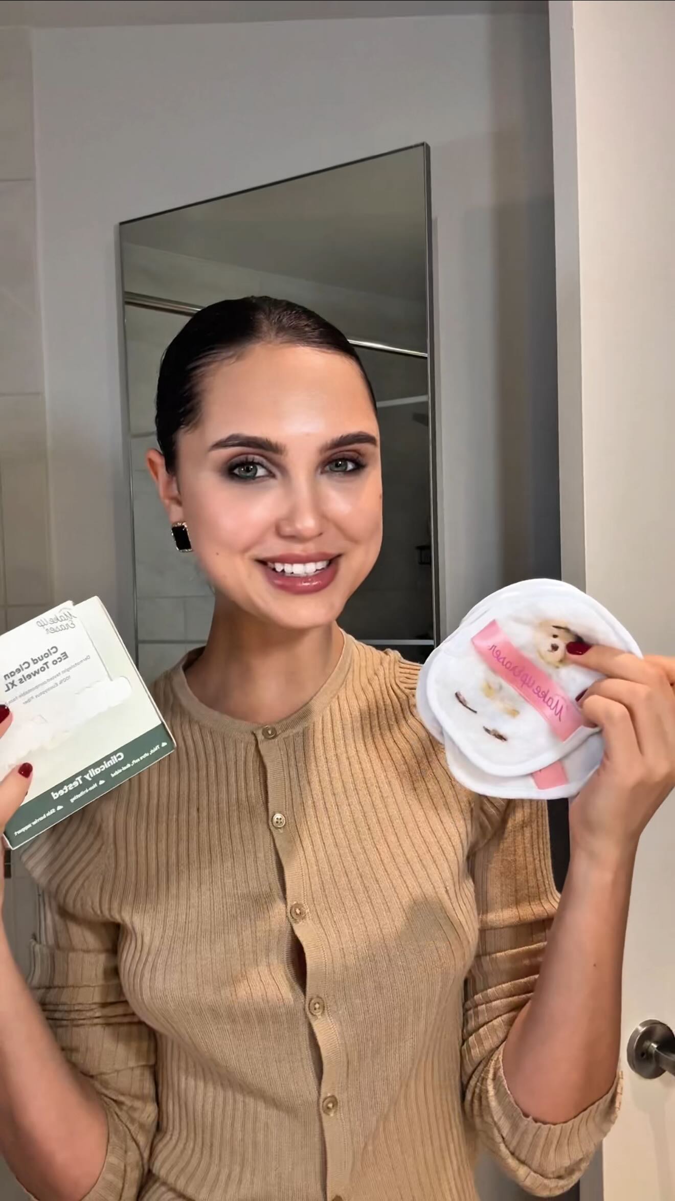 Instagram post by @nastyaswan for MakeUp Eraser. Caption reads: One of the best decisions I made for my skin a....